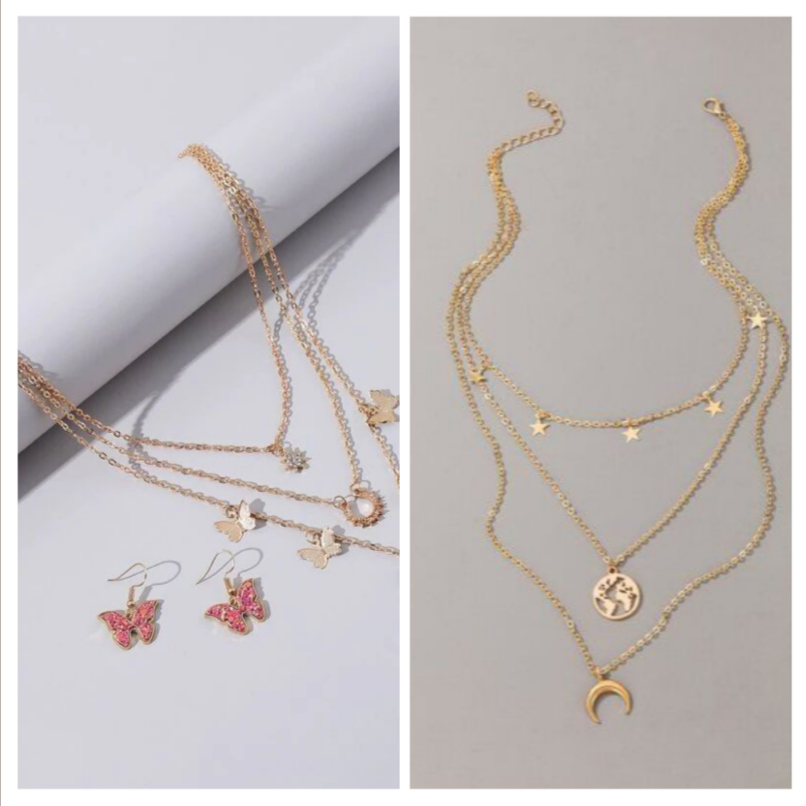 Stylish Layered Necklace Set β Buy 1 Get 1 Free | Stock Clearance Offer Deal87667