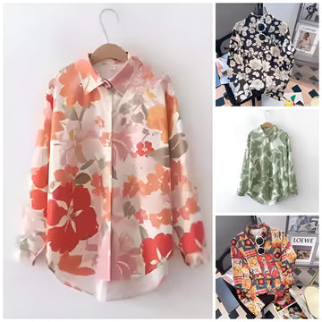 Pack of 4 Trendy Summer T-Shirts for Women – Floral & Graphic Prints | Breathable, Stylish, and Comfortable - 1033