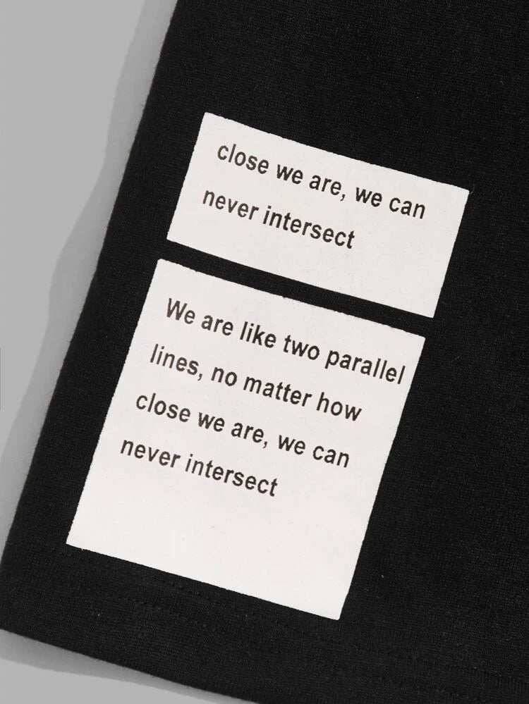 Mens Summer Shorts + T-Shirt Set - SS40 - Black Black