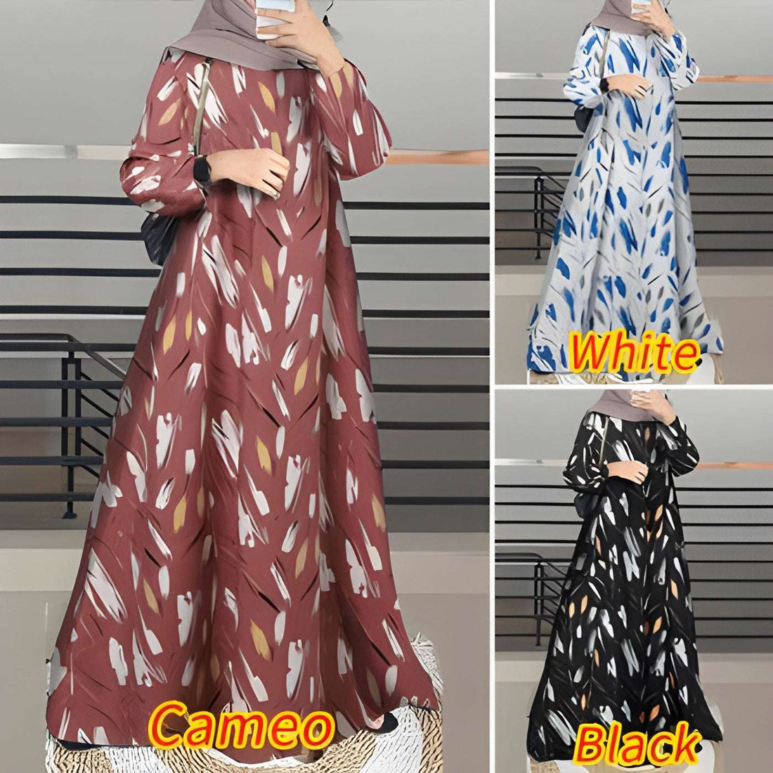 Pack of 3 Stylish Abaya l Premium Quality l All Sizes Available #1105
