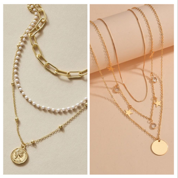 Stylish Layered Necklace Set β Buy 1 Get 1 Free | Stock Clearance Offer Deal87659