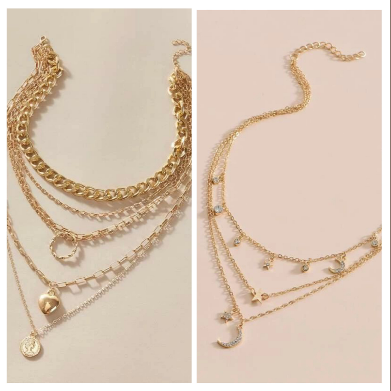 Stylish Layered Necklace Set β Buy 1 Get 1 Free | Stock Clearance Offer Deal87662