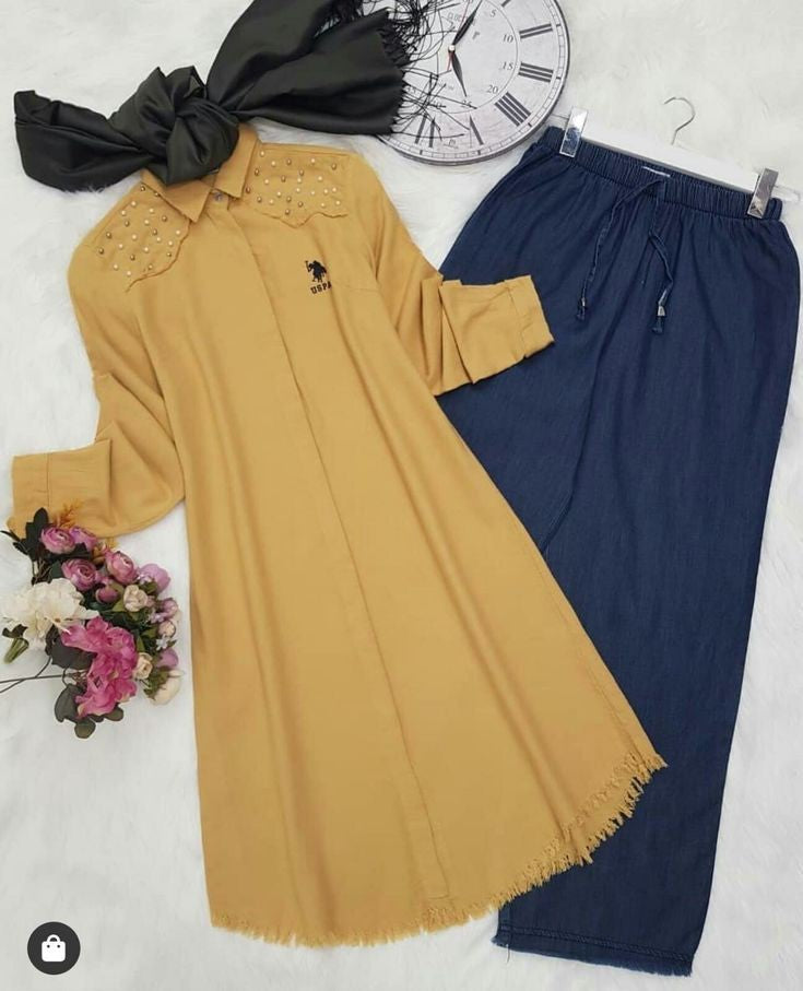 Chic Pack of 2 Women's Casual Summer Suit Set β Premium Stitched Kurti & Trousers | 50% Off Summer Sale | Item No. 986492