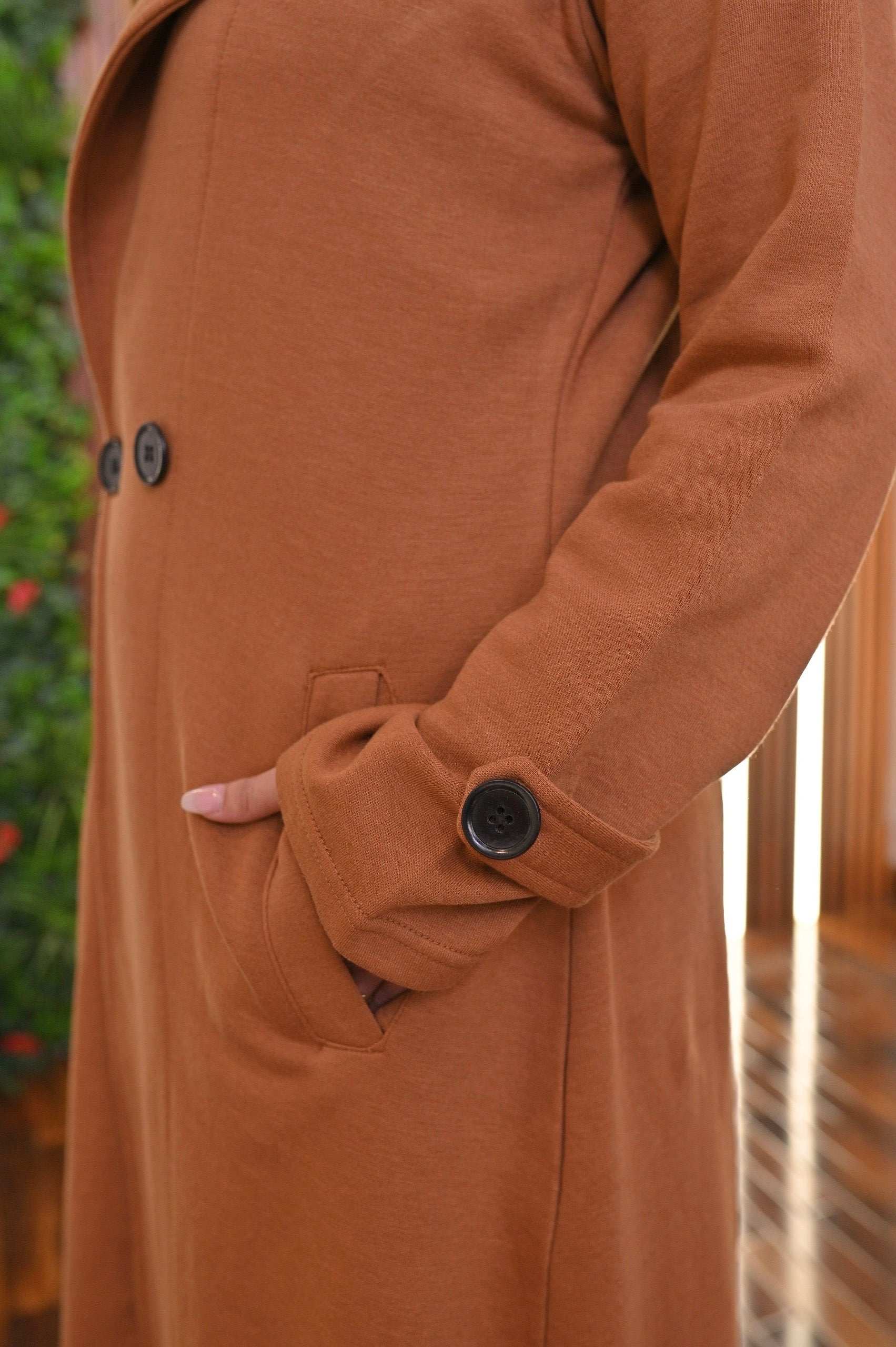 Long Fleece Coat For Women's 23