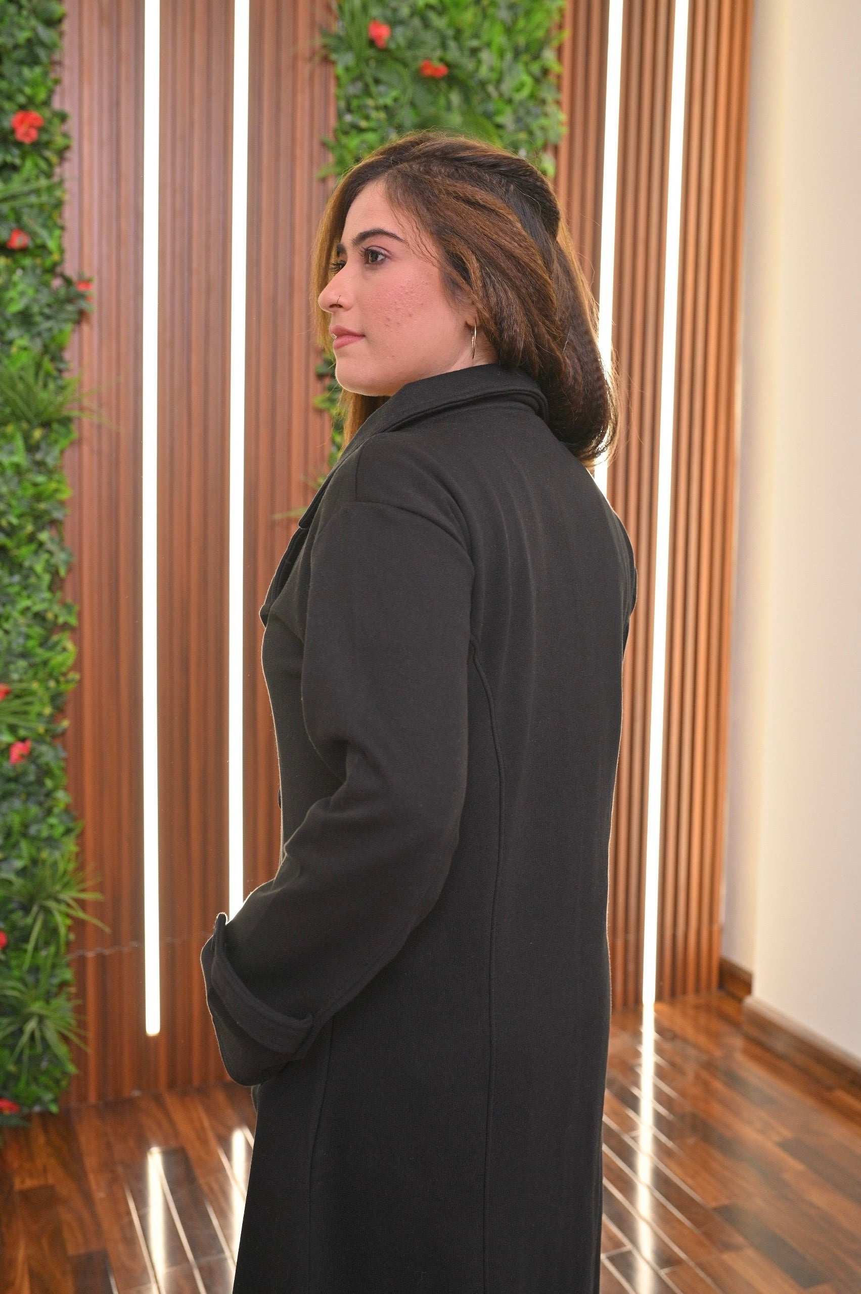 Long Fleece Coat For Women's 23