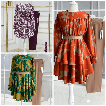 Pack of 3 Women's Casual Summer Suit Set Stylish,  Premium Stitched Kurti & Trousers l 40% OFF l 7634962