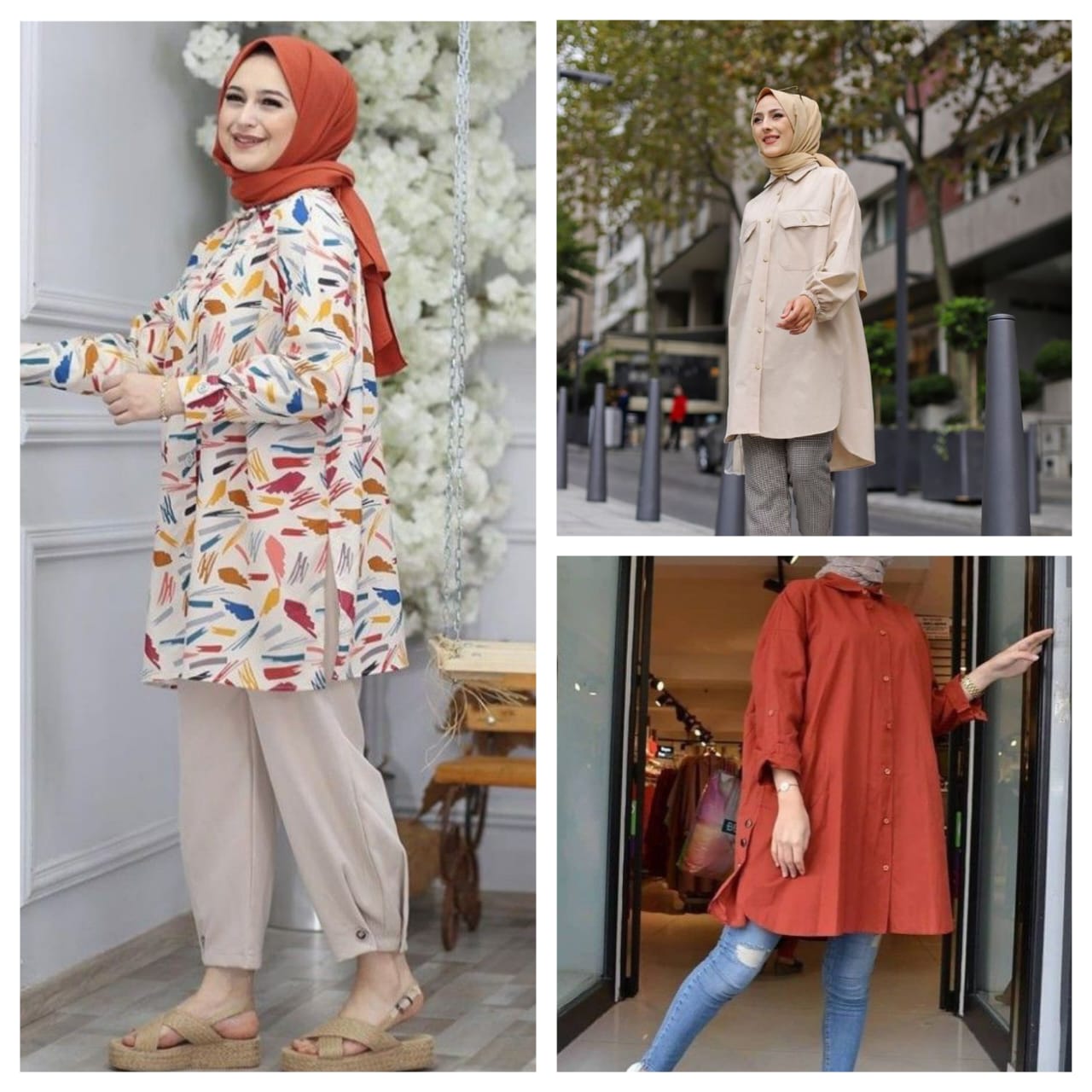 Pack of 3 Premium Georgette Abaya with Stoles All Sizes Available l Article 3286