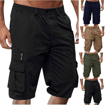 Pack of 4 Cotton Shorts for Men – Breathable Summer Wear with Elastic Waist & Drawstring | Multi-Color | 7628