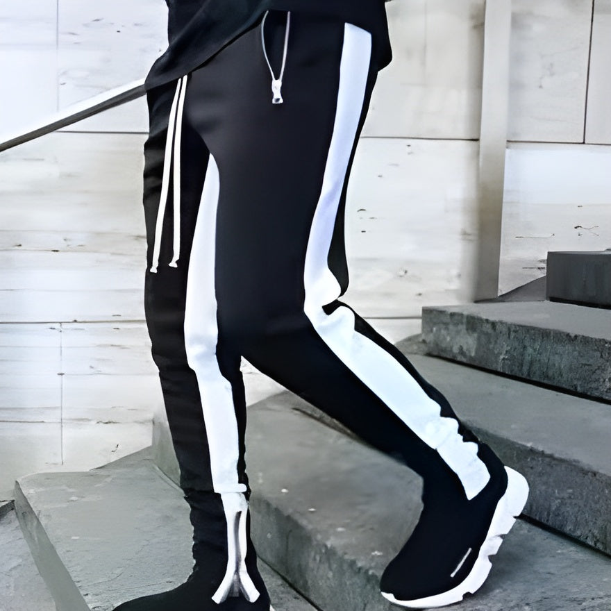 Pack of 5 Men's Athletic Trainning Joggers Casual Loose Fit Sweatpants Spring Fall Fleece Lined Pants Elastic Waist Drawstring Trousers