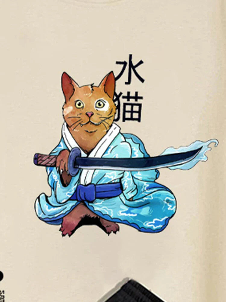 Mens Summer Shorts + T-Shirt Set - SS33 - Cream Black