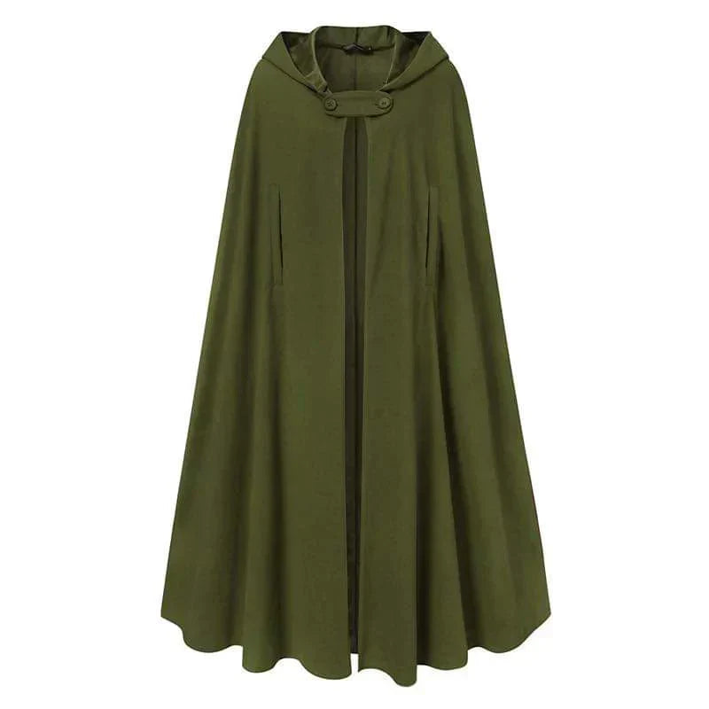 women's stylish long cape cloak hooded Coat Hoodies PonchomWarm Cosplay Outwear Windbreaker CH-330