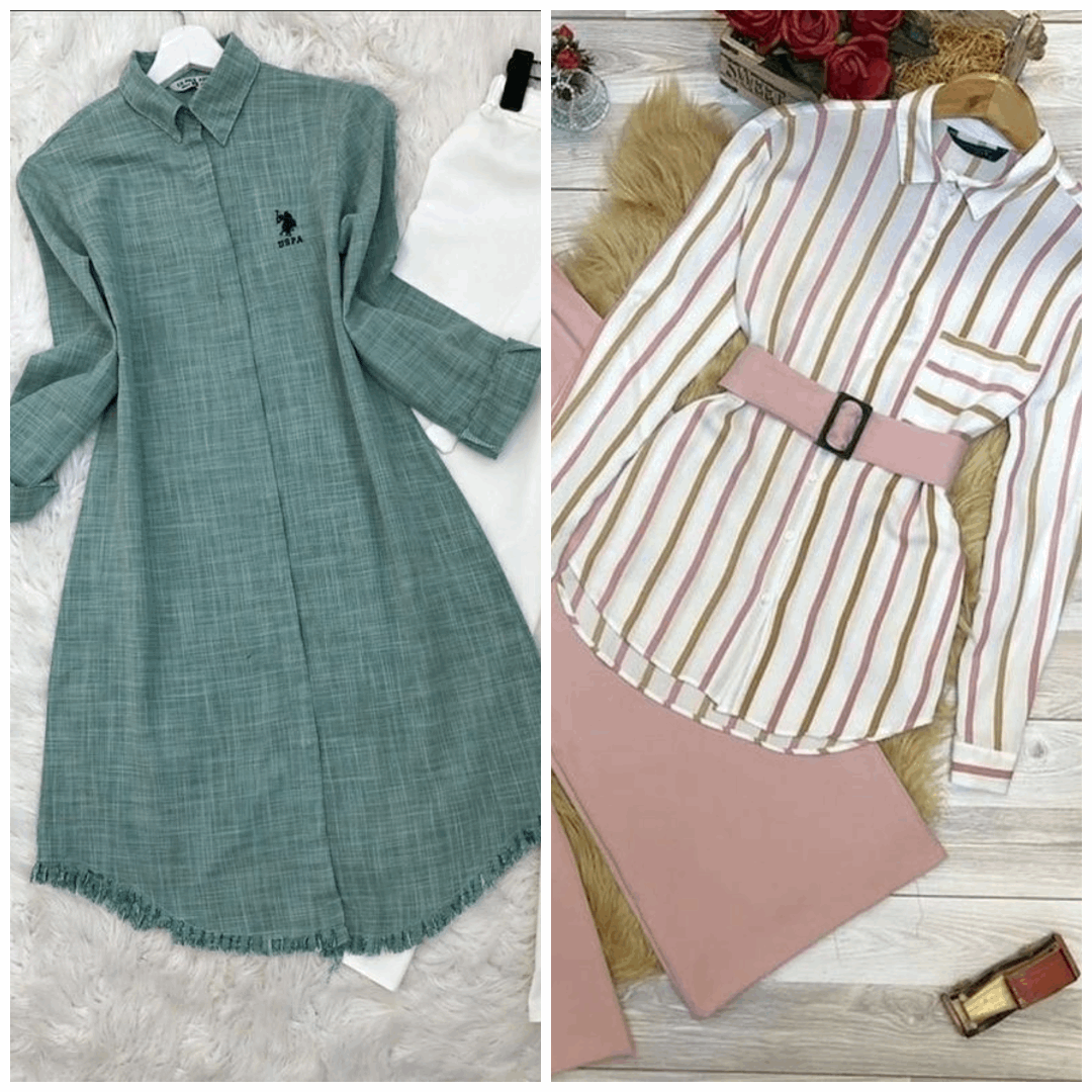 Chic Pack of 2 Women's Casual Summer Suit Set – Premium Stitched Kurti & Trousers | 50% Off Summer Sale | Item No. 986498