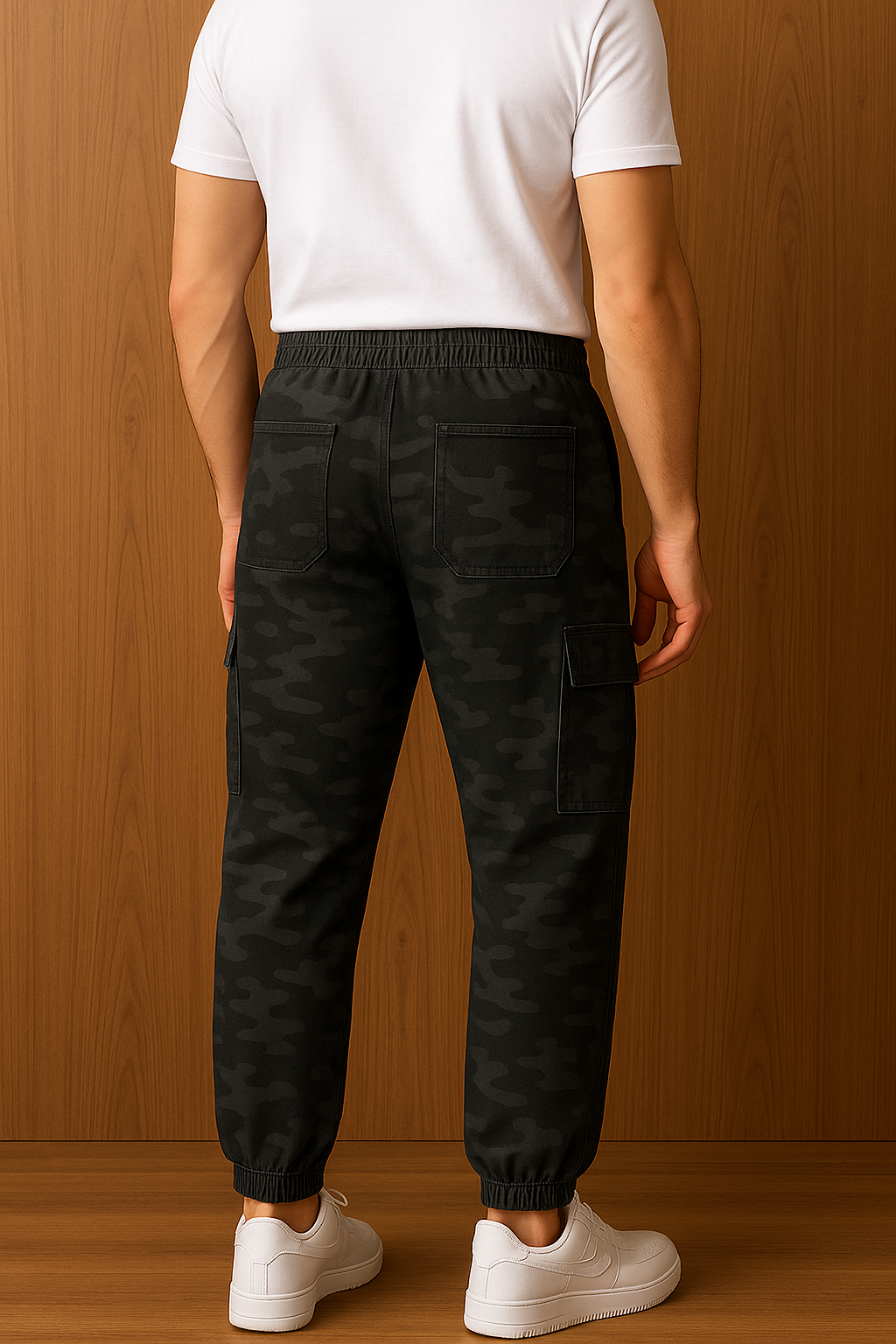 Men's New Cotton Camo Flap Four Pocket Cargo Pant / Trouser.