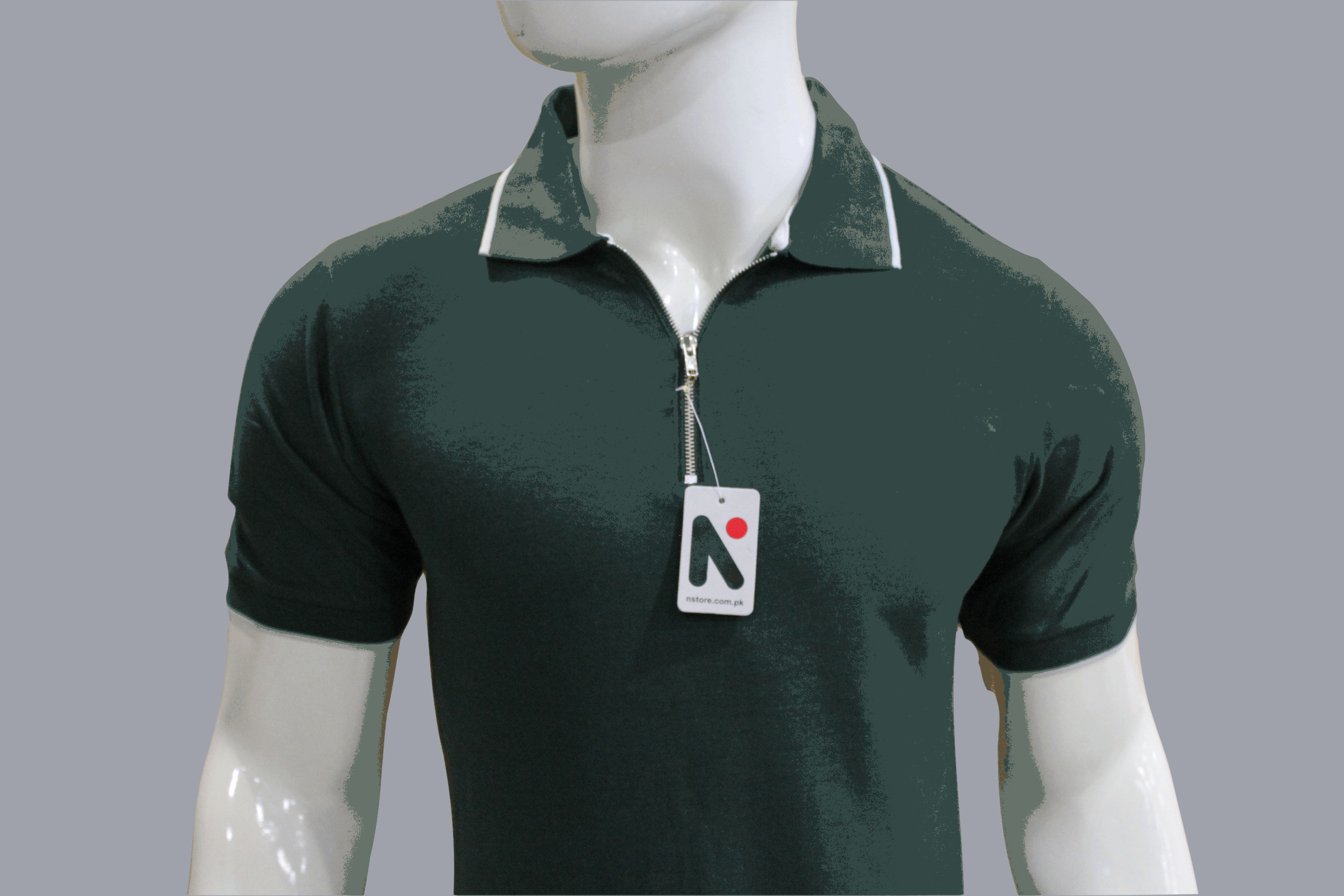 Mens Ziper Summer Polo Shirt