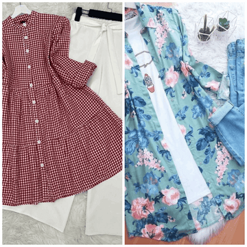 Chic Pack of 2 Women's Casual Summer Suit Set – Premium Stitched Kurti & Trousers | 50% Off Summer Sale | Item No. 986493