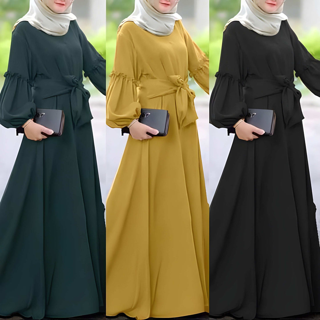 Pack of 3 Stylish Abaya l Premium Quality l All Sizes Available #1092