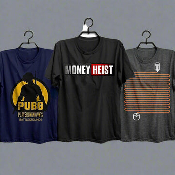 Pack of 3 Printed T-Shirt