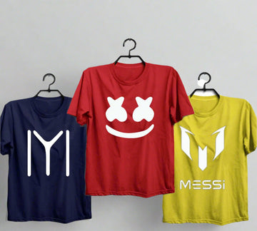Pack of 3 Printed T-Shirt