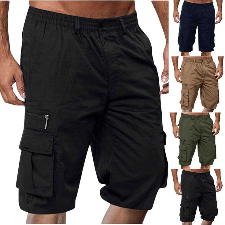 Pack of 4 Cotton Shorts for Men – Breathable Summer Wear with Elastic Waist & Drawstring | Multi-Color | 7628