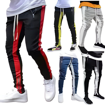 Pack of 5 Men's Athletic Trainning Joggers Casual Loose Fit Sweatpants Spring Fall Fleece Lined Pants Elastic Waist Drawstring Trousers