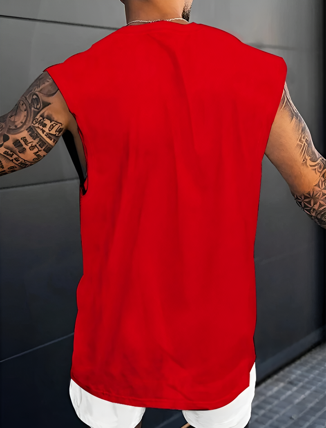 Men's New York Printed Sleeve Less Shirt.