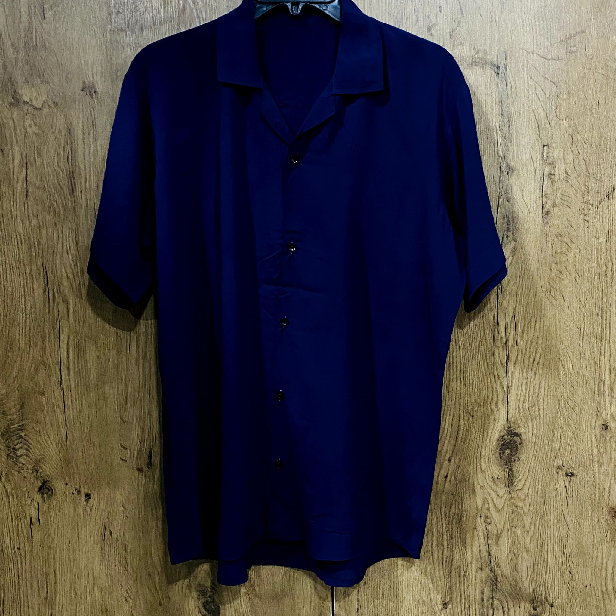 Men's Casual Solid Blue Color Shirt.
