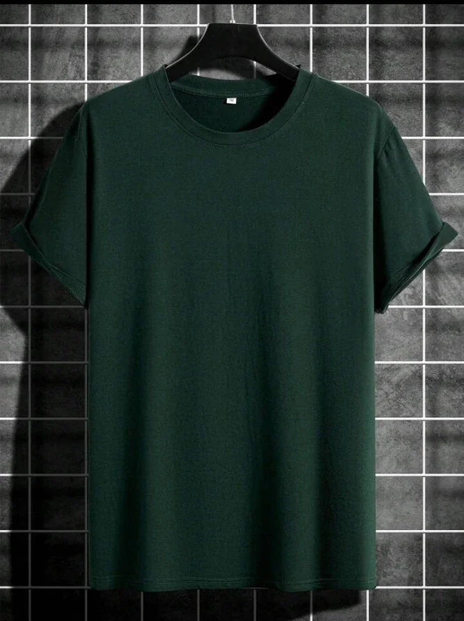 Men's Basic Solid Color T-Shirts.