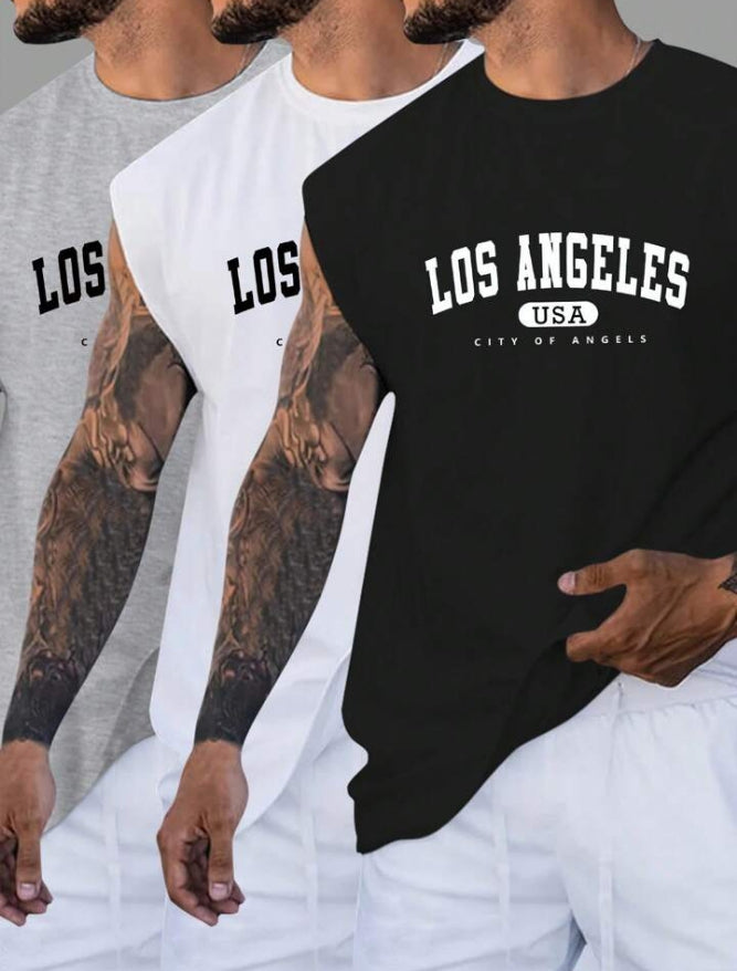 Men's New York Printed Sleeve Less Shirt.