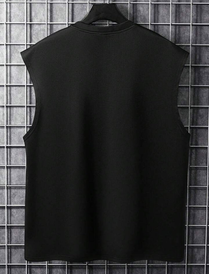 Men's New York Printed Sleeve Less Shirt.