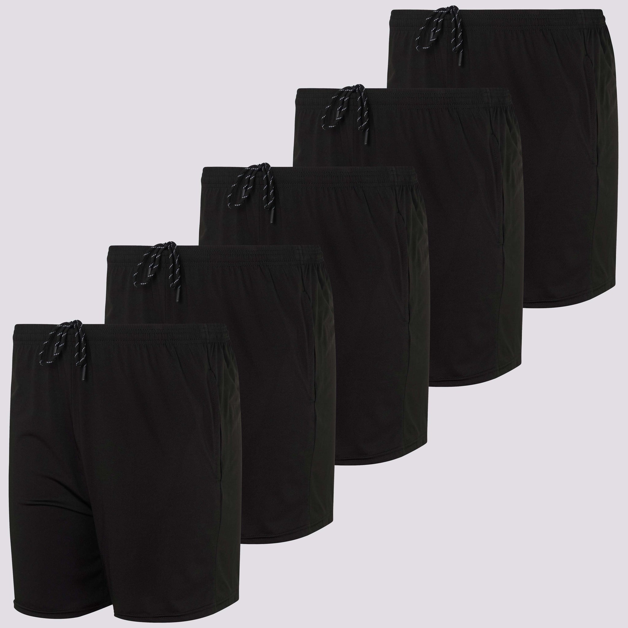 5 Pack: Men's Running Workout Shorts (Available in Big & Tall) D8T684